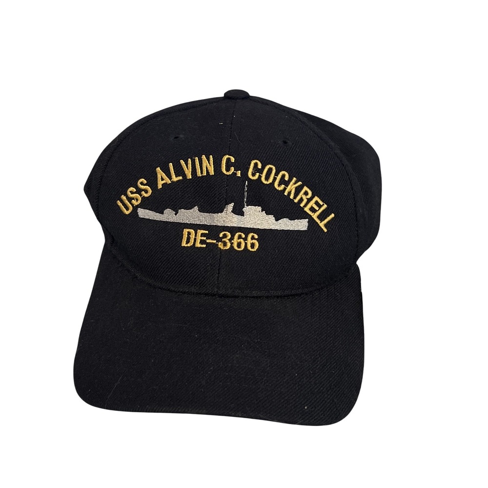 USS Alvin C.‎ Cockrell DE-366 Navy Ship Military Baseball Cap Hat